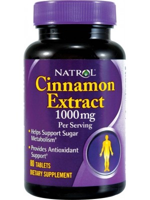 Cinnamon Extract 1000mg. 80 tablets